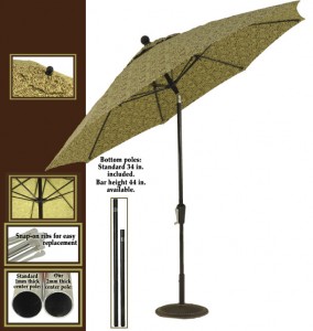 EC9FAUTO Patio Umbrellas
